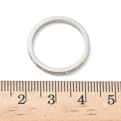 304 Stainless Steel Cubic Zirconia Finger Rings for Women RJEW-F189-01P-1