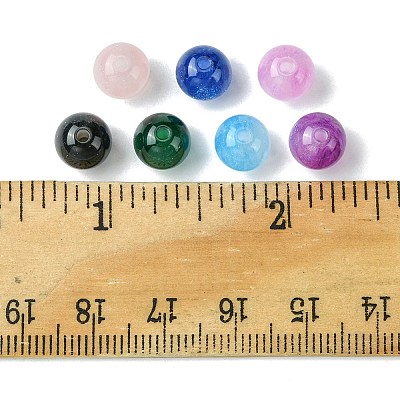 25Pcs Round Imitation Cat Eye Resin Beads RESI-FS0001-65E-1