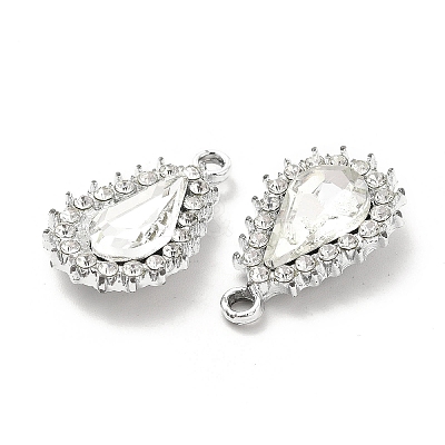 Alloy Glass Pendants ALRI-C007-08P-08-1