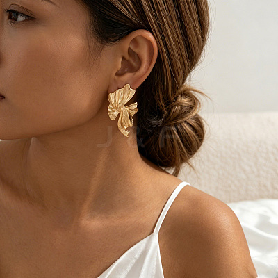 Alloy Stud Earrings for Women WG3F908-01-1