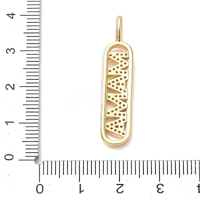 Mother's Day Brass Micro Pave Clear Cubic Zirconia Pendants LS-KK-T084-01B-G-1