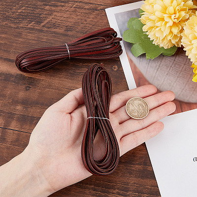 Flat Leather Jewelry Cord WL-GF0001-06D-02-1