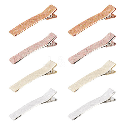8Pcs 4 Colors Polyester Alligator Hair Clips PHAR-TADJ0001-02-1