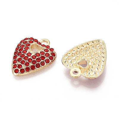 Alloy Rhinestone Pendants FIND-N008-12KCG-02-1