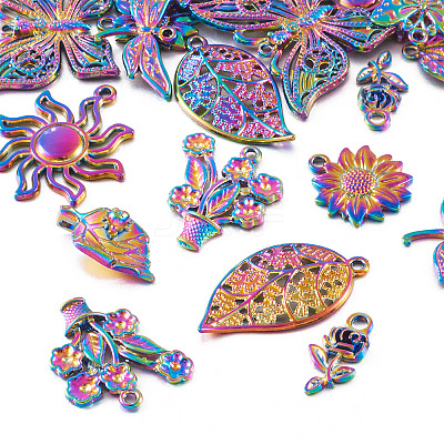 20Pcs 10 Style Alloy Pendants FIND-TA0003-92-1