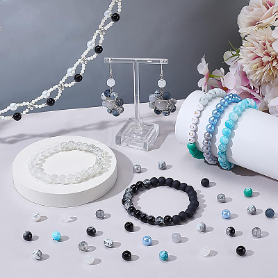 1080pcs 24 Style Glass Beads GLAA-PH0001-61-1