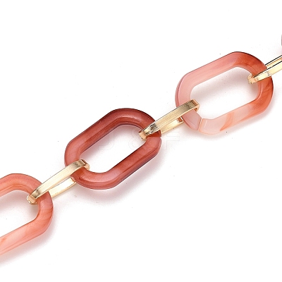 Handmade Acrylic Paperclip Chains AJEW-JB00697-03-1