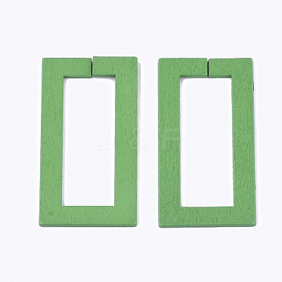 Spray Painted Wood Linking Rings WOOD-T010-15B-1