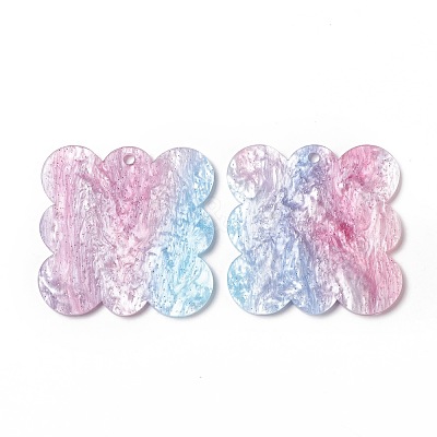 Acrylic Disc Pendants SACR-G015-B03-1