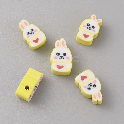 Cartoon Handmade Polymer Clay Beads CLAY-WH0011-03C-1