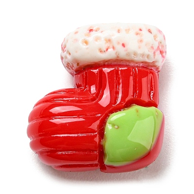 Christmas Opaque Resin Cabochons LS-RESI-K027-21G-1