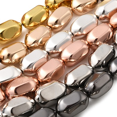 Electroplate Glass Beads Strands EGLA-F166-17-1