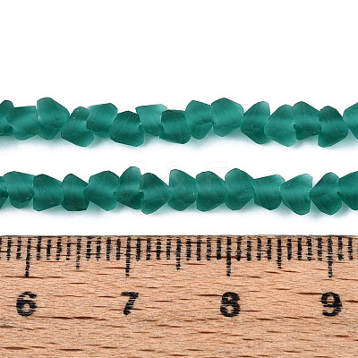 Frosted Transparent Glass Beads X1-GLAA-N016-4mm-04-1