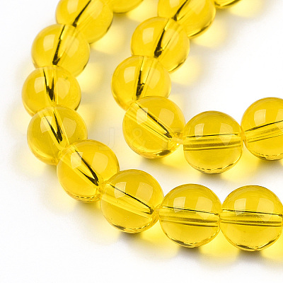 Transparent Glass Beads Strands X-GLAA-T032-T10mm-11-1