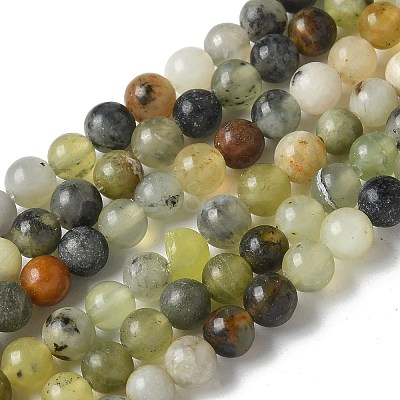 Natural New Jade Beads Strands G-F591-16-5MM-1