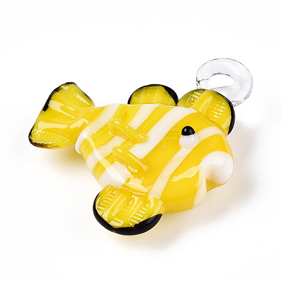 Handmade Lampwork Pendants LAMP-T021-24A-1