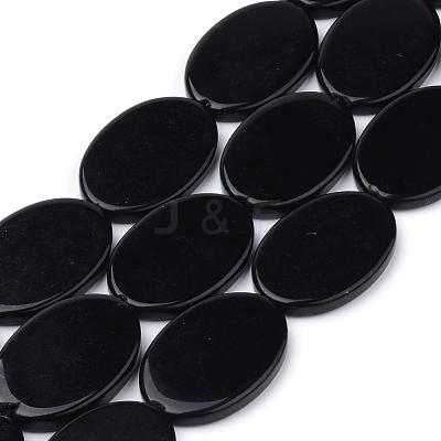 Synthetic Black Stone Beads Strands G-Q949-006-1