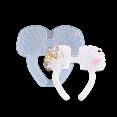 Scallop Shape Pendant Silicone Molds X-DIY-I036-21-1