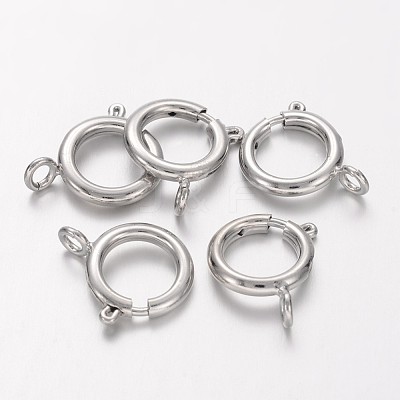 Brass Spring Ring Clasps KK-H419-N-1