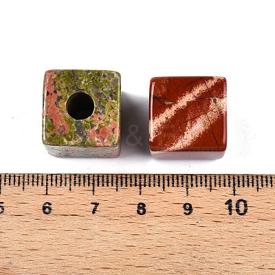 Natural & Synthetic Mixed Stone European Beads G-N344-28-1