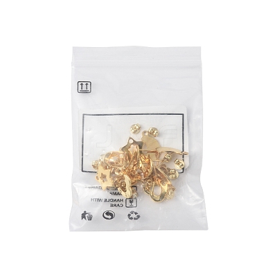 16Pcs 4 Styles 304 Stainless Steel Stud Earring Findings STAS-FS0001-85G-1