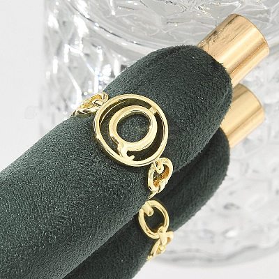 Brass Open Cuff Rings for Women RJEW-K289-01G-Q-1