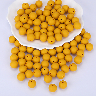 Round Silicone Focal Beads SI-JX0046A-55-1