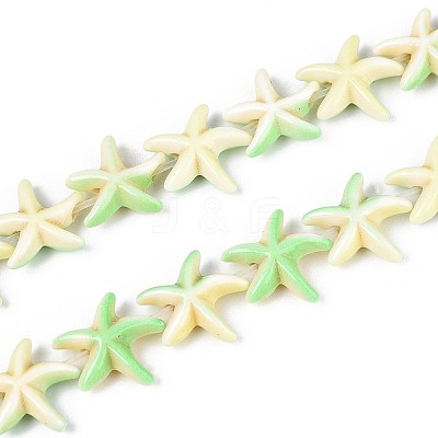 Synthetic Turquoise Dyed Beads Strands G-P507-04T-1