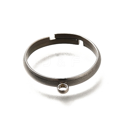 Adjustable 316 Surgical Stainless Steel Cuff Ring Settings STAS-F311-20P-1