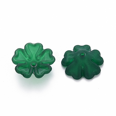 Transparent Frosted Acrylic Bead Caps MACR-S371-04A-735-1