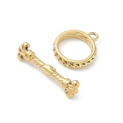 304 Stainless Steel Toggle Clasps STAS-L022-563G-1