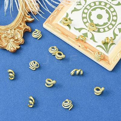 15Pcs 3 Styles Brass Spacer Beads KK-CJ0003-54-1