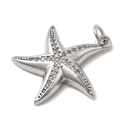 Brass Micro Pave Cubic Zirconia Pendants KK-H092-02A-P-1
