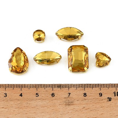 Glass Rhinestone Sew on Rhinestone RB-CBA33FD-01G-06-1