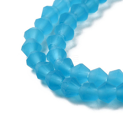 Imitate Austrian Crystal Frosted Glass Beads Strands LS-GLAA-F029-TM3mm-B19-1