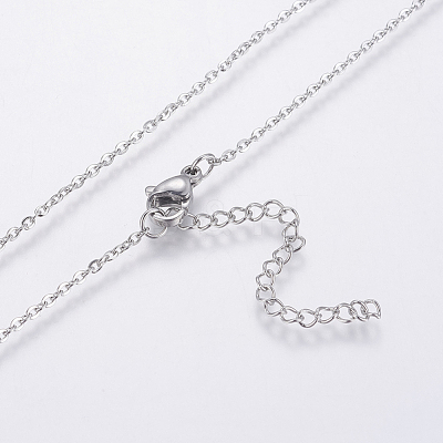 304 Stainless Steel Chain Necklaces NJEW-O108-43P-1