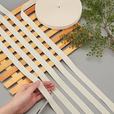 Cotton Cotton Twill Tape Ribbons OCOR-WH0057-30C-03-1