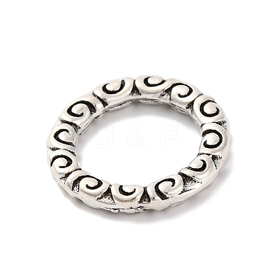 Tibetan Style Alloy Linking Rings TIBE-M004-13AS-02-1