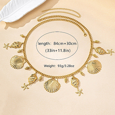 Ocean Style Alloy Waist Belly Chains for Sexy Bikini FS-WG39A58-01-1