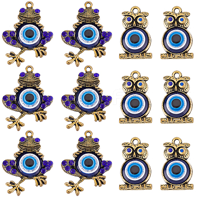 20Pcs 2 Style Alloy Pendants FIND-SC0002-69-1