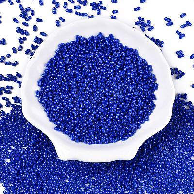 Baking Paint Glass Seed Beads SEED-A033-04E-1