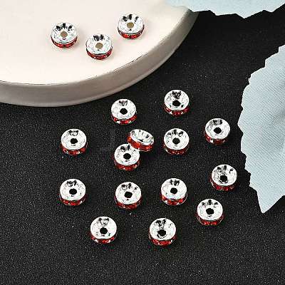 Brass Grade A Rhinestone Spacer Beads RB-A014-Z8mm-21S-1