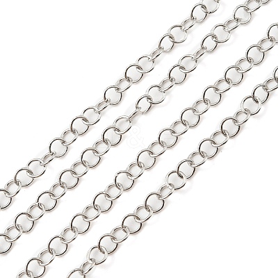 Anti-Tarnish Rhodium Plated 925 Sterling Silver Round Cable Chains STER-F052-10P-1