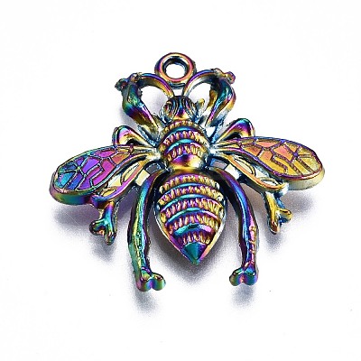 Rainbow Color Alloy Pendants PALLOY-S180-187-NR-1
