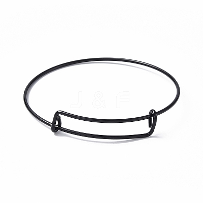 Adjustable Ion Plating(IP) 304 Stainless Steel Wire Bangle Making MAK-F286-03EB-1