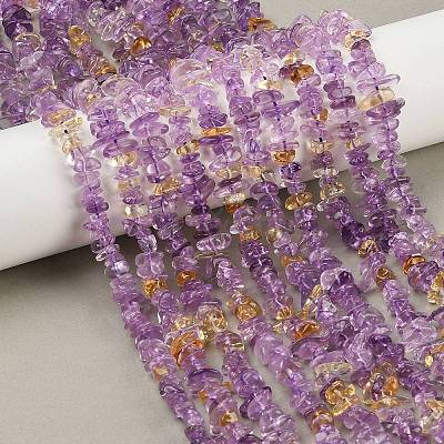 Natural Ametrine Beads Strands G-C250-02-1