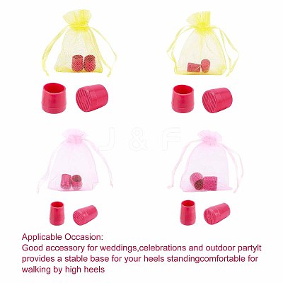 8Pair PVC High Heel Stoppers Protector FIND-GF0002-08C-1