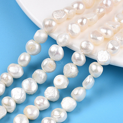 Natural Cultured Freshwater Pearl Beads Strands PEAR-N014-08E-1