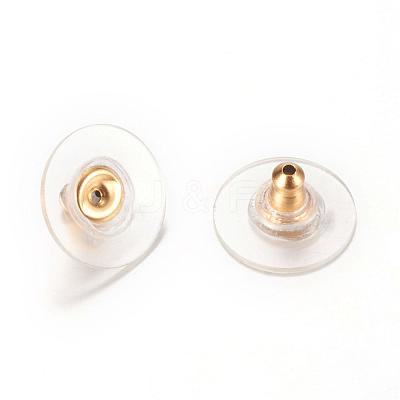 304 Stainless Steel Bullet Clutch Earring Backs STAS-T004-10G-1