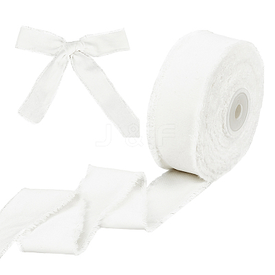 10 Yards Velvet Frayed Ribbon SRIB-WH0011-226A-1